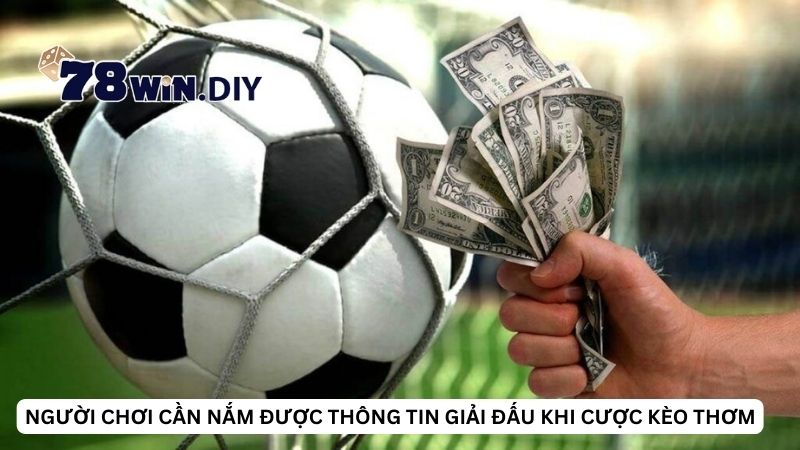 Người chơi cần nắm được thông tin giải đấu khi cược kèo thơm